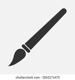 Paint brush vector icon isolated on white background.