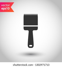 Paint brush vector icon. Paint brush sign. EPS 10