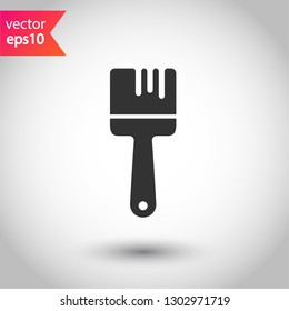 Paint brush vector icon. Paint brush sign. EPS 10