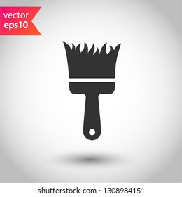 Paint brush vector icon. Paint brush sign. EPS 10