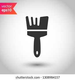 Paint brush vector icon. Paint brush sign. EPS 10