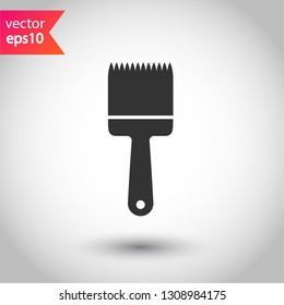 Paint brush vector icon. Paint brush sign. EPS 10