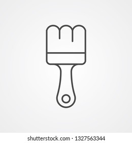 Paint brush vector icon sign symbol