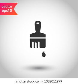 Paint brush vector icon. Paint brush sign. EPS 10 Brush symbol
