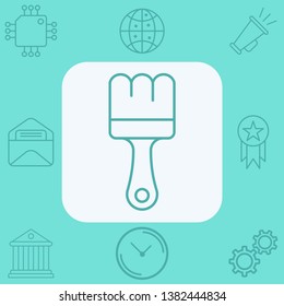 Paint brush vector icon sign symbol