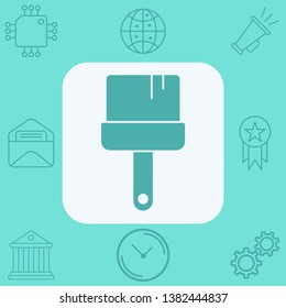 Paint brush vector icon sign symbol