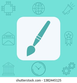 Paint brush vector icon sign symbol