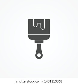 Paint brush vector icon sign symbol
