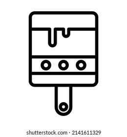 paint brush Vector icon which is suitable for commercial work and easily modify or edit it