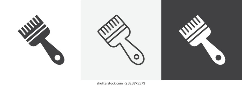 Paint brush vector icons collection graphic designs for ui designs