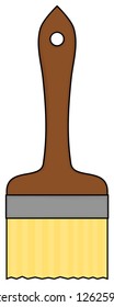 Paint Brush. Vector illustration.