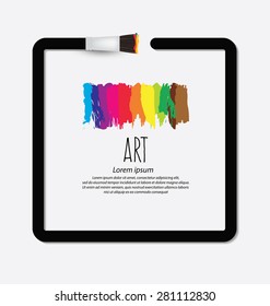 Paint brush. vector Illustration.