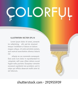 Paint brush. vector illustration