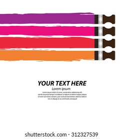 Paint brush. vector Illustration.