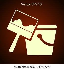 paint brush vector illustration