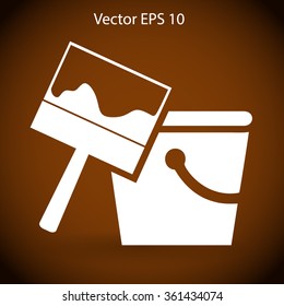 paint brush vector illustration