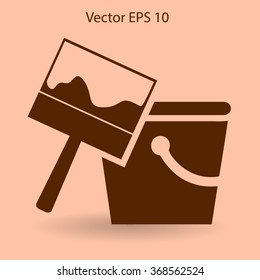 paint brush vector illustration