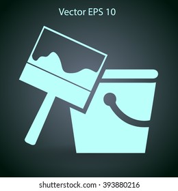 paint brush vector illustration