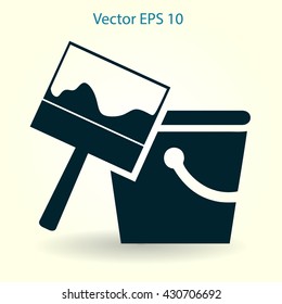 paint brush vector illustration