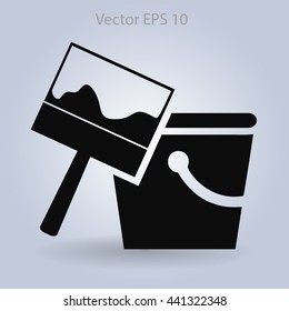 paint brush vector illustration