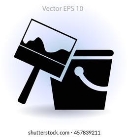 paint brush vector illustration