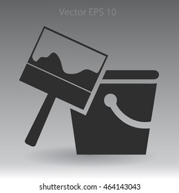 paint brush vector illustration