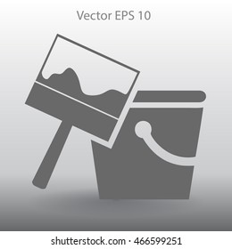 paint brush vector illustration