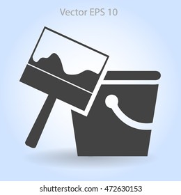 paint brush vector illustration