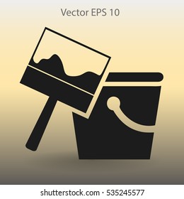 paint brush vector illustration