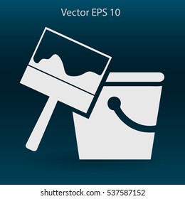 paint brush vector illustration