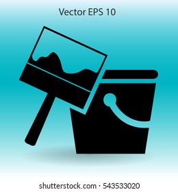 paint brush vector illustration
