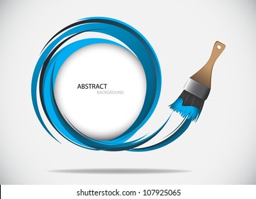 Paint brush. Vector Illustration. Clip-art