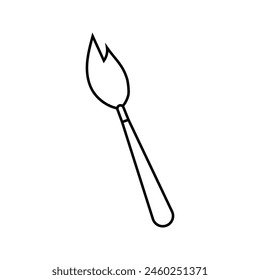 Paint brush. Vector illustration in doodle style.