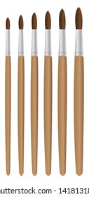 Paint Brush Vector Illustration, EPS 10.