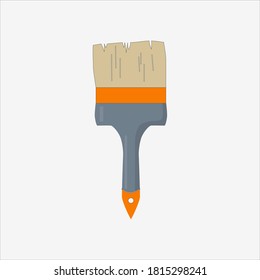 Paint brush vector illustration, home renovation or repair theme
