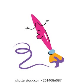 Paint brush Vector Sticker. Eps 10 File 