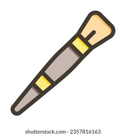 Dibujar Pincel Vector Línea gruesa de colores rellenados Icono Para Uso Personal Y Comercial.
