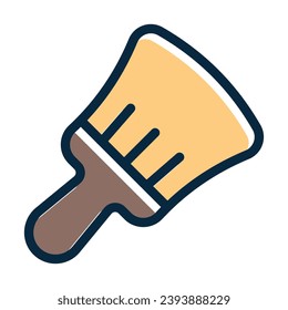 Paint Brush Vector Thick Line Filled Dark Colors Icons For Personal And Commercial Use.
