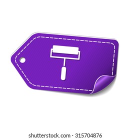 Paint Brush Violet Vector Icon Design