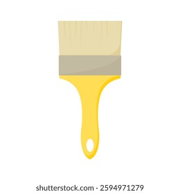 paint brush. wall paint brush. painting tools. handyman tools. vector illustration