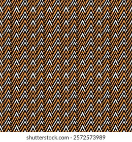 Paint brush zigzag lines. Hand drawn seamless pattern. Jagged stripes motif. Wavy linear ornament. Chevrons image. Striped backdrop. Geometric digital paper. Ethnic textile print. Tribal design.