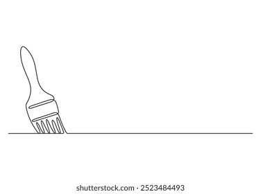 Pincéis contínuos de uma linha desenho vetor ilustração