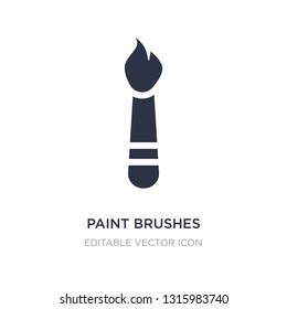 paint brushes icon on white background. Simple element illustration from Art concept. paint brushes icon symbol design.