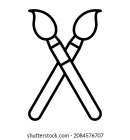 Paint Brushes icon vector image. Can also be used for web apps, mobile apps and print media.