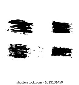 Paint brushes set. Vector illustration.