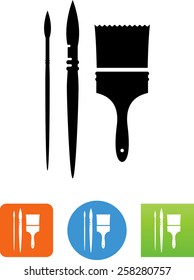 Paint brushes symbol 