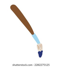 pincel de pintura, bueno para recursos de diseño gráfico para eventos del día del arte mundial