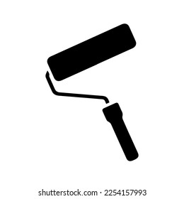 paint brush,paint roller icon vector illustration of industrial