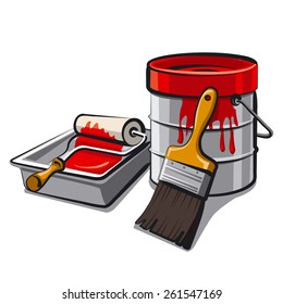 12,776 Paint bucket and brush vector Images, Stock Photos & Vectors ...