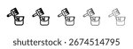 Paint bucket and paint brush icon design, logo, app, UI. Vector illustration, EPS